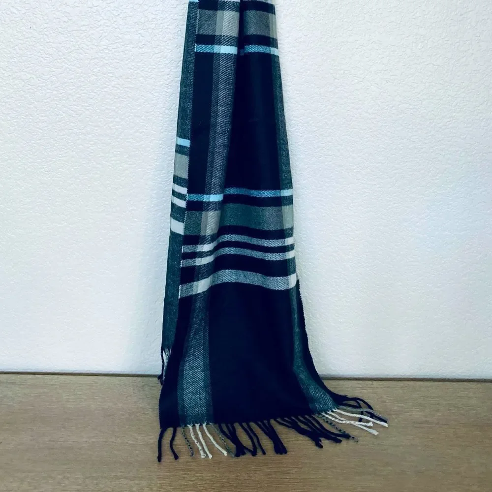 Soft Cashmere Feel Plaid Winter Scarf